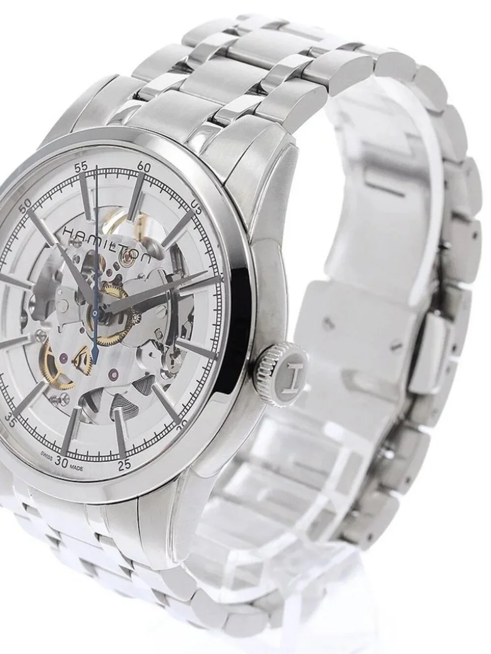 HAMILTON Rail road H406550 skeleton Dial Automatic Men's Watch_961837
